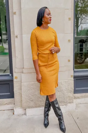 Stella Dress (Mustard)