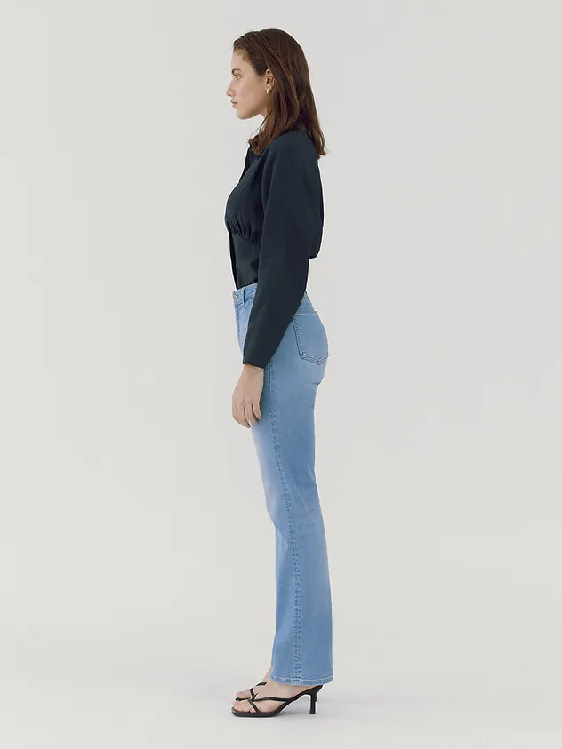 Straight Skinny Jeans - Light Blue