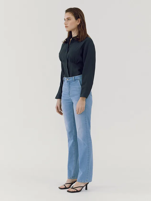Straight Skinny Jeans - Light Blue