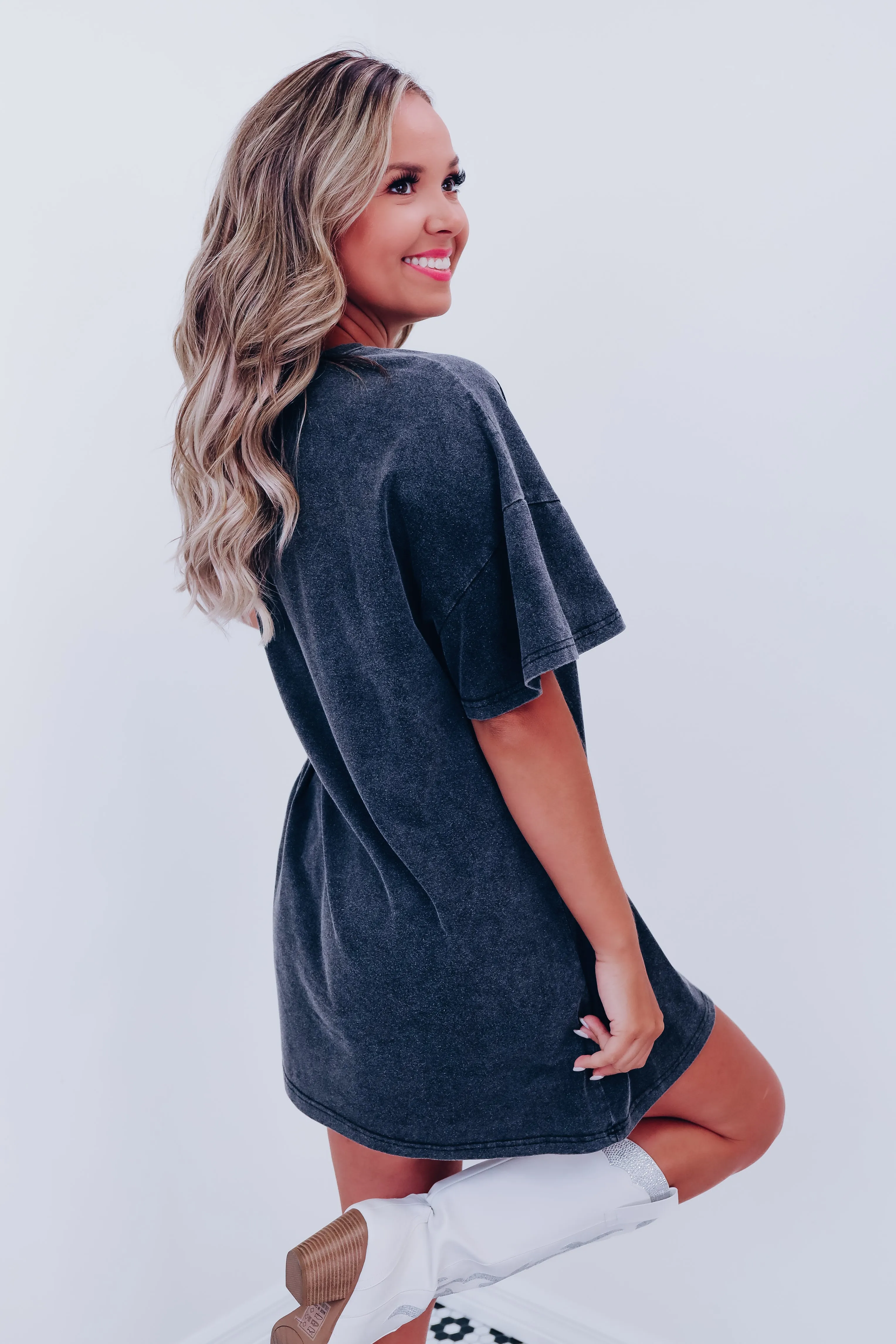 Tahti Sequin Star Mini T-Shirt Dress - Multi
