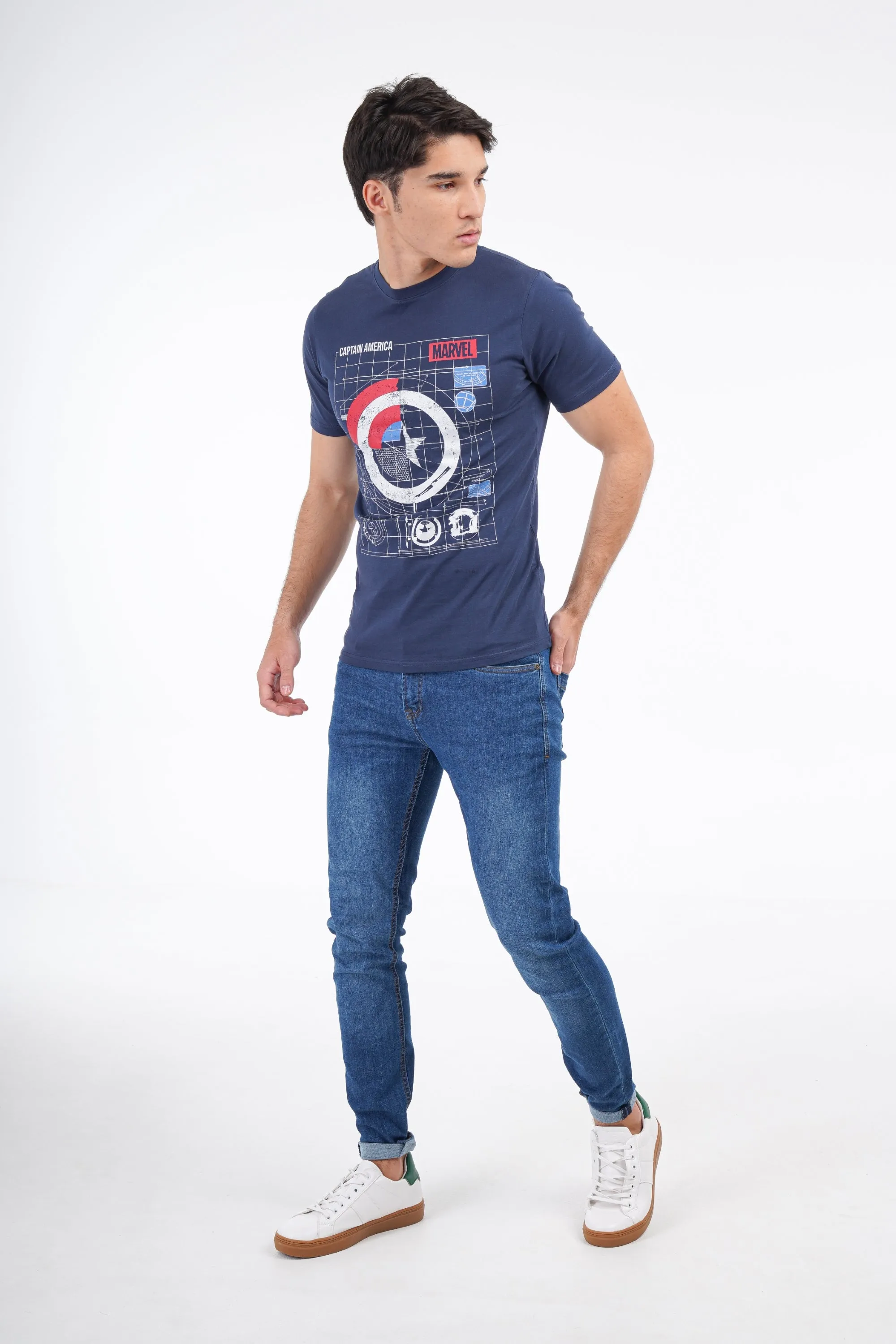 Teal Half Sleeve T-Shirt