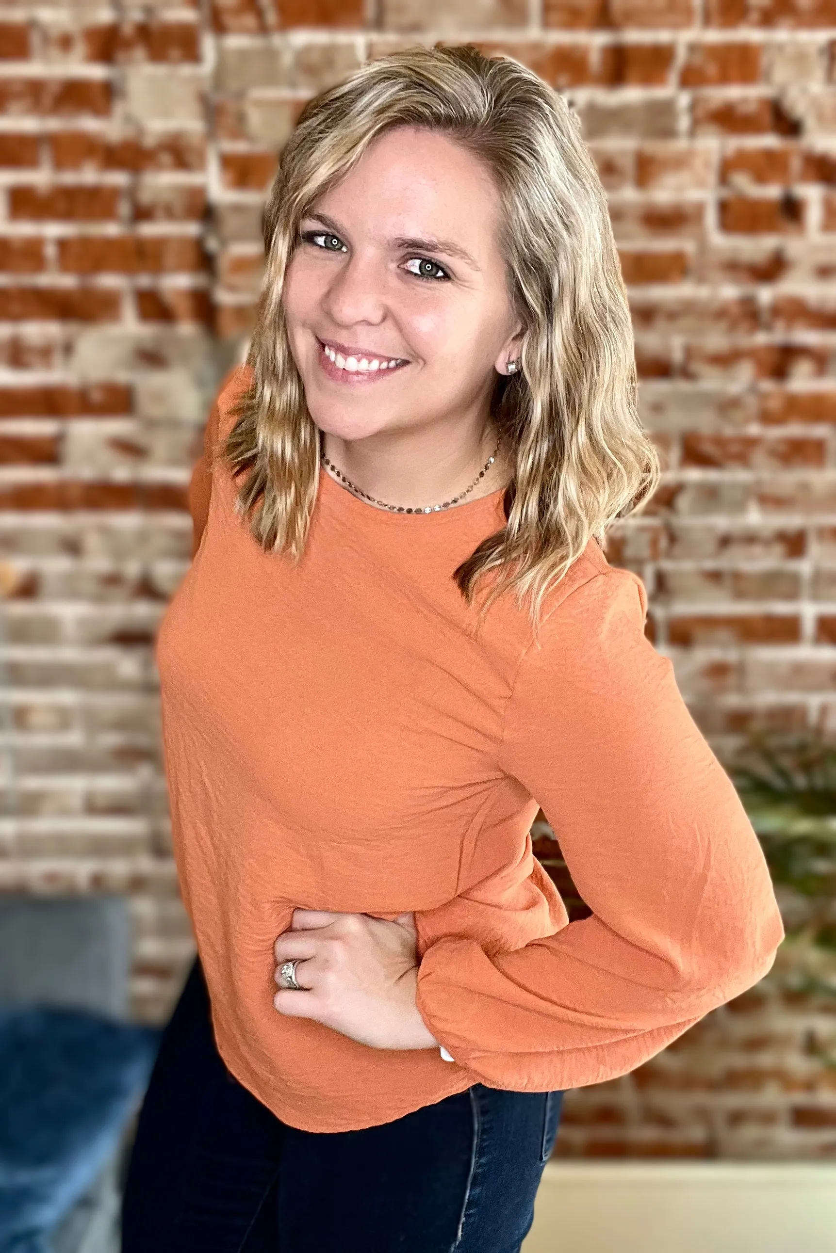 Textured Bell Sleeve Tunic