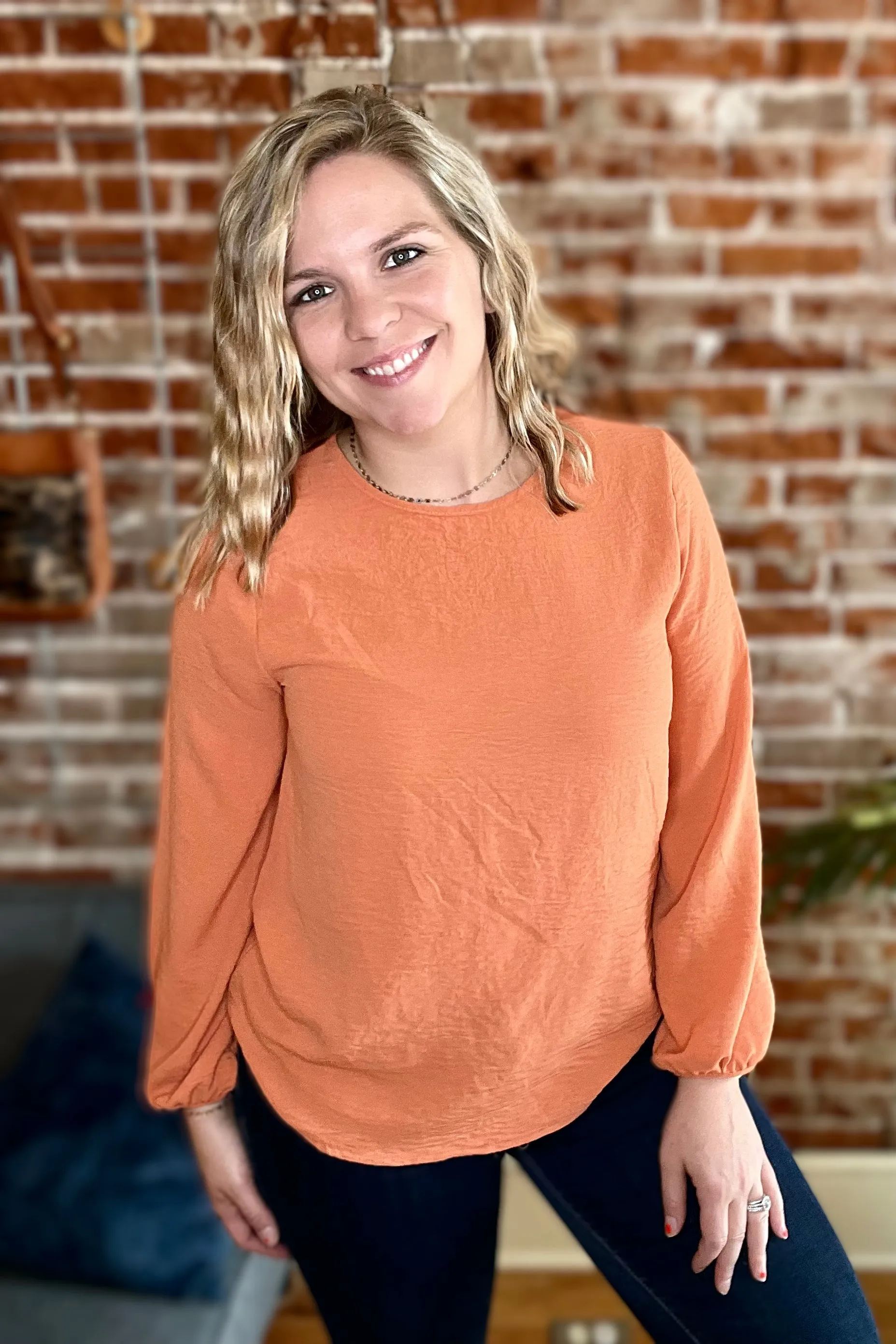 Textured Bell Sleeve Tunic
