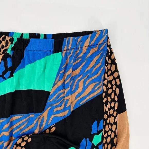 Tibi Multicolor Midi Skirt Silk Blend XS