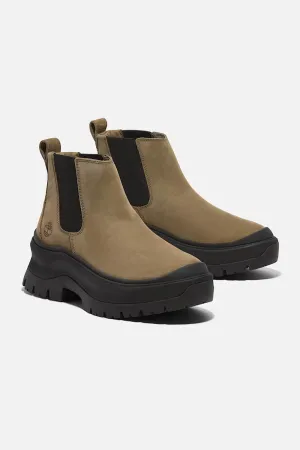 Timberland Roxie Lane Chelsea Booties for Women in Olive | TB0A28XMEO8