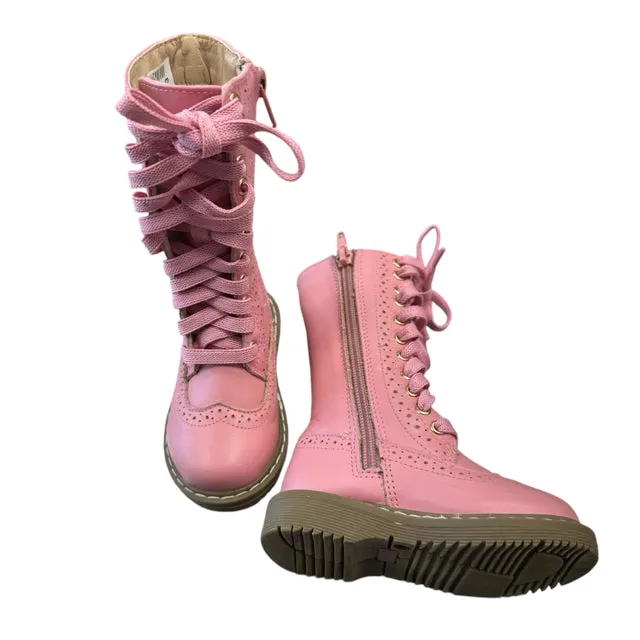 Tiny Toes Nation Girl's Pink Knee High BOOTS Size 5