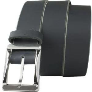Titanium Black Leather Work Belt II by Nickel Smart®