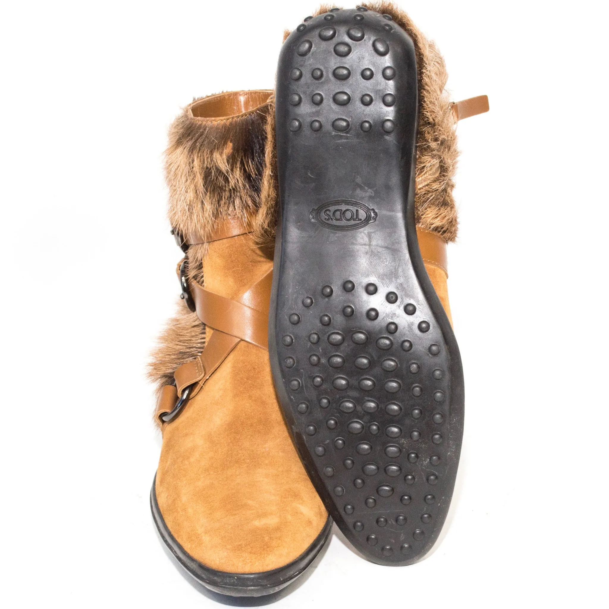 Tod's Suede Fur Boots