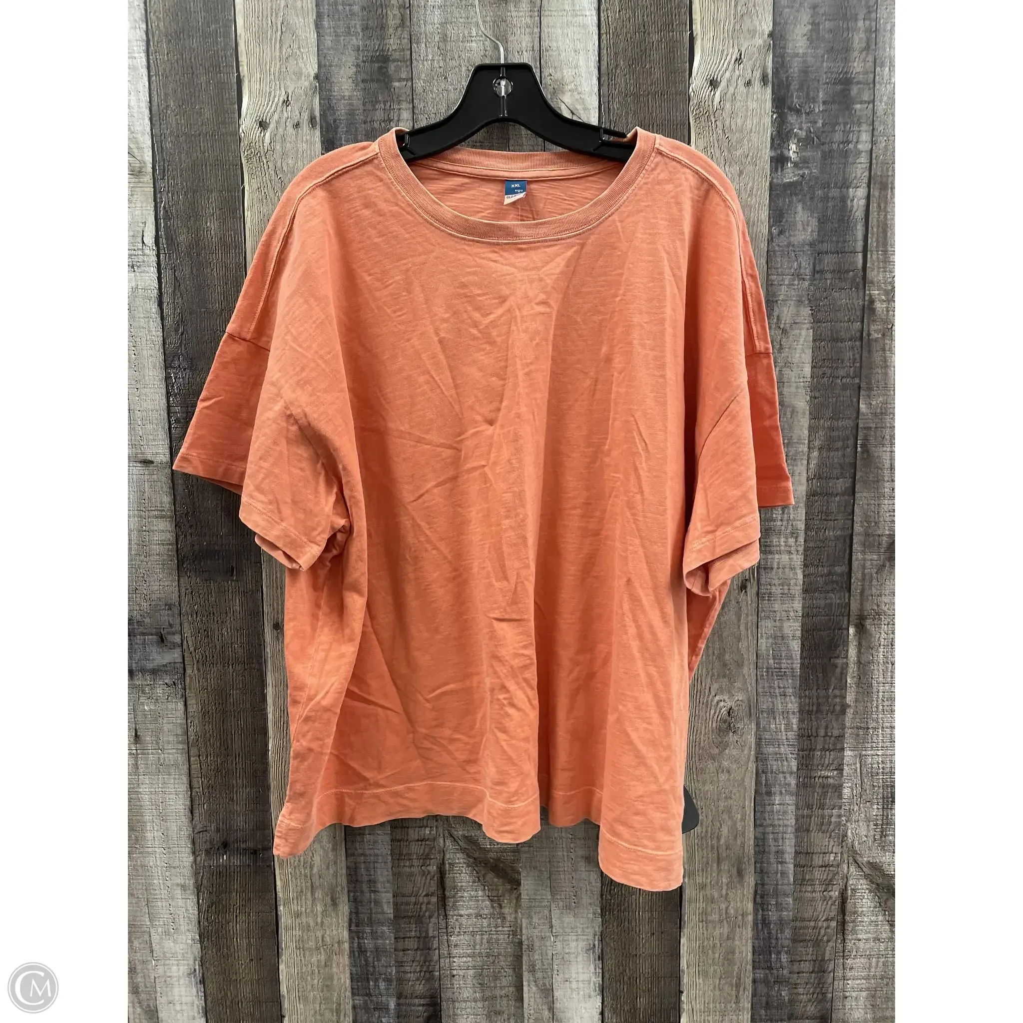 Top Short Sleeve Basic By Old Navy In Orange, Size: Xxl