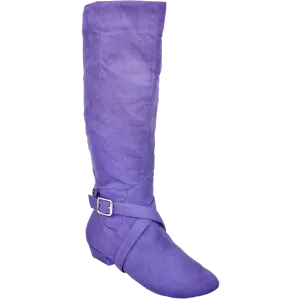 Ultimate Fashion Boot - Tall Lacey - Purple Microsuede