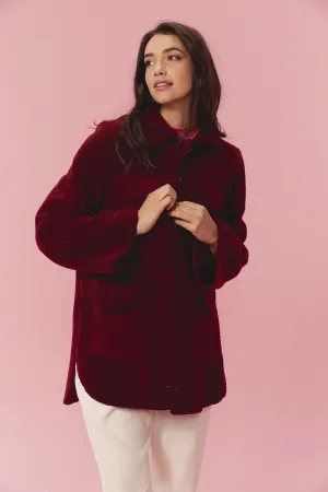 VESTE GABIN MOUMOUTE BORDEAUX