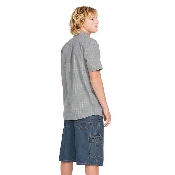 VOLCOM MENS LONSDALE DRESS SHIRT SHORT SLEEVE