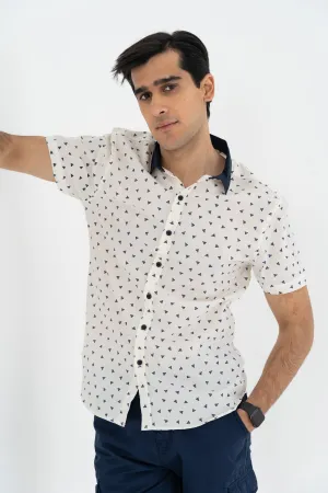 White and Black Shirt