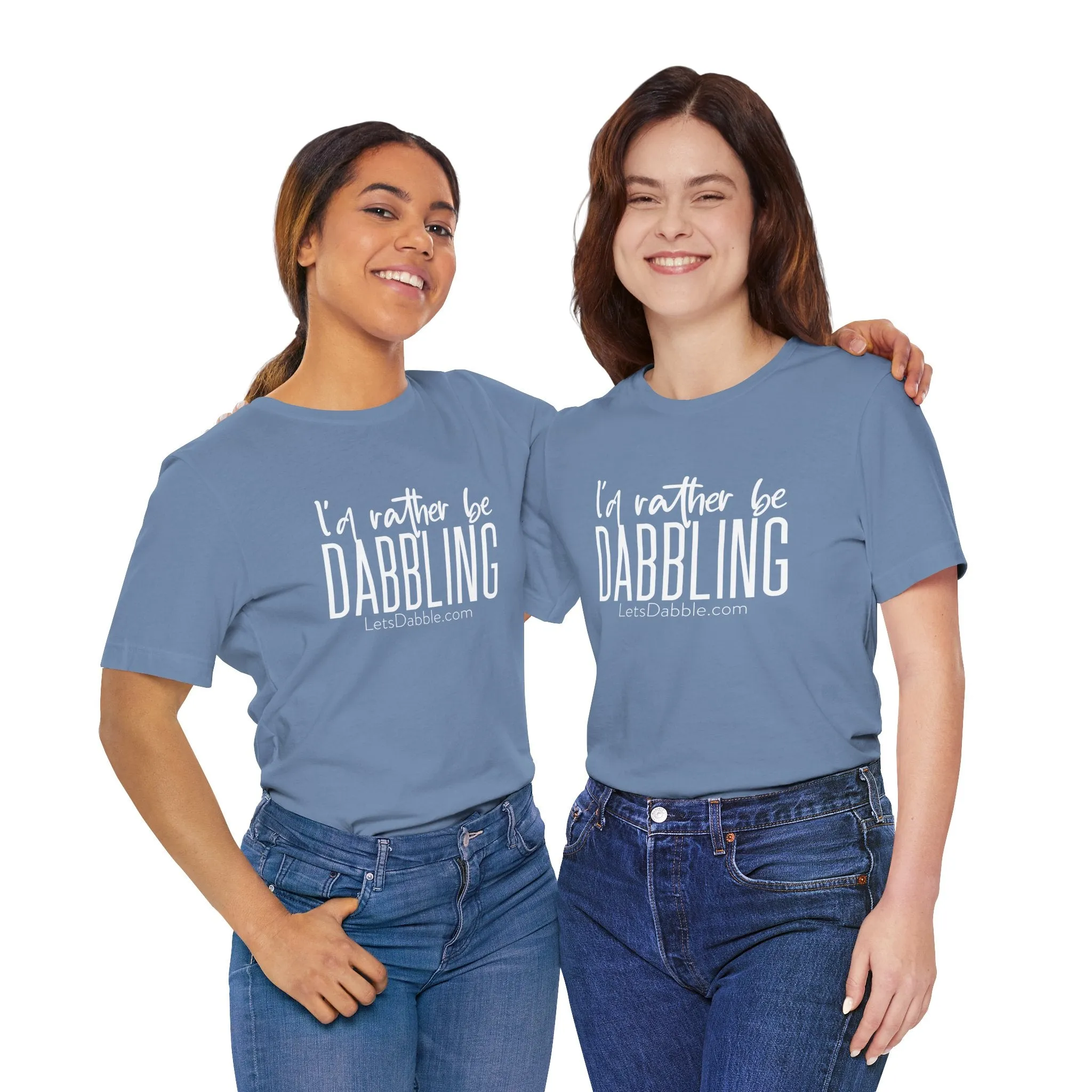 White I'd Rather Be Dabbling Shirt