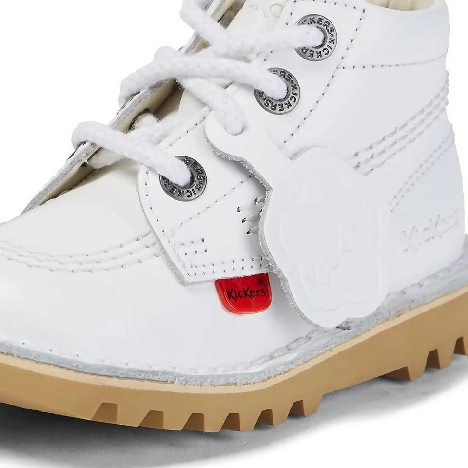 White Kicker Boots