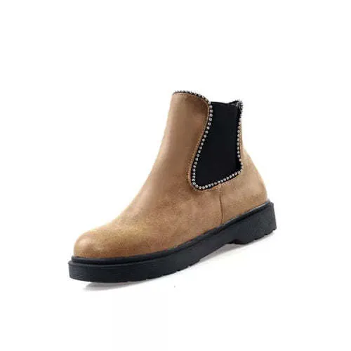 Winter Round head Metal Boots