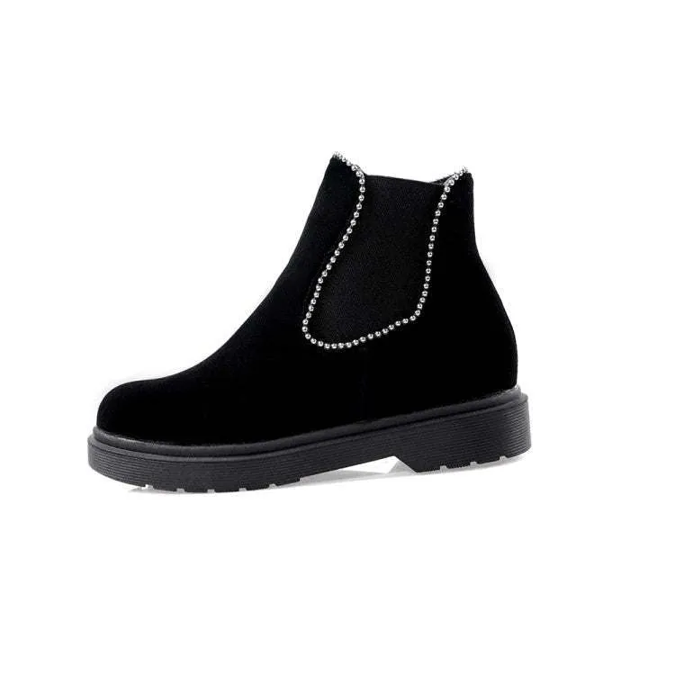 Winter Round head Metal Boots