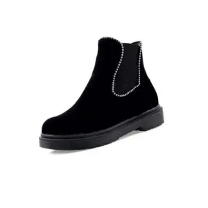 Winter Round head Metal Boots