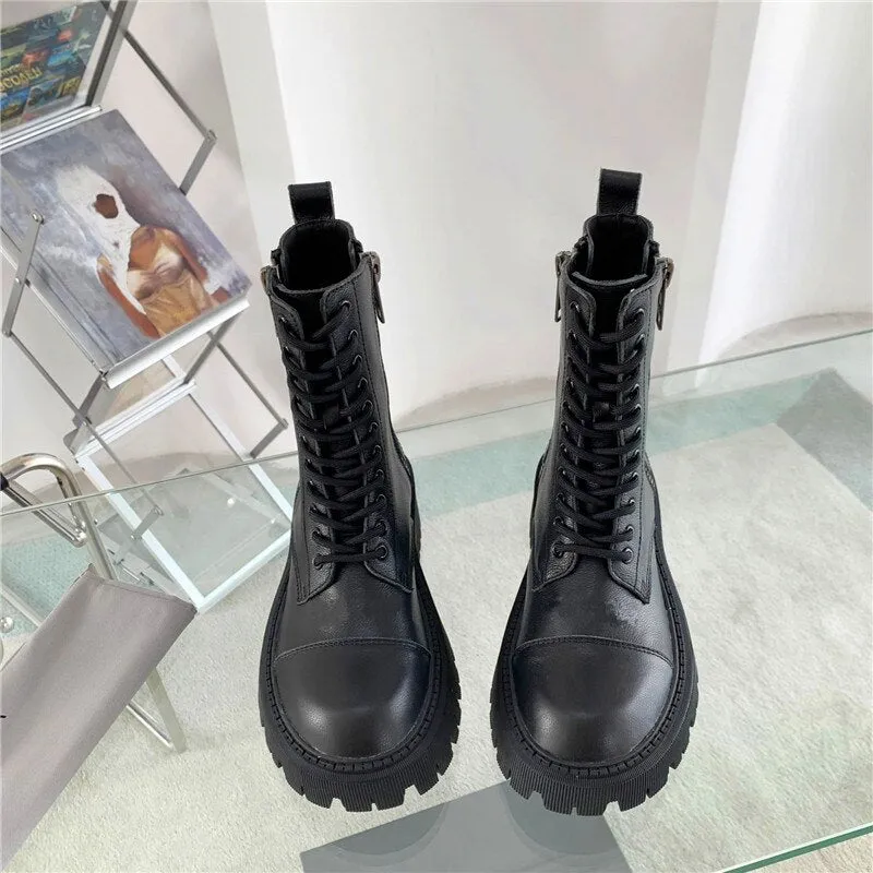 Winter women's short boots round toe