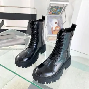 Winter women's short boots round toe