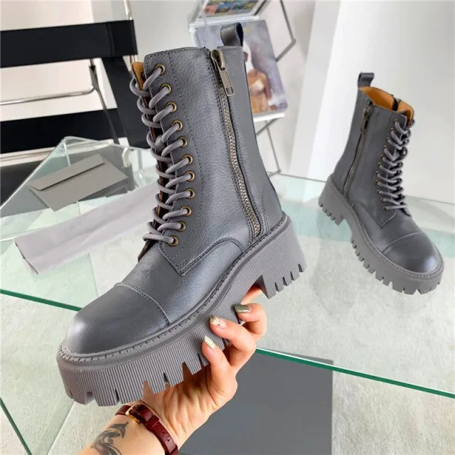 Winter women's short boots round toe