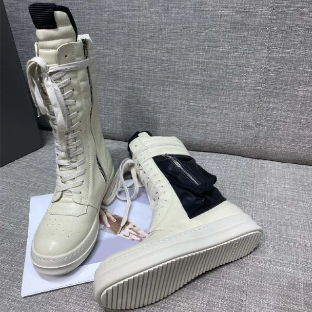 Women Motorcycle Leather Boots