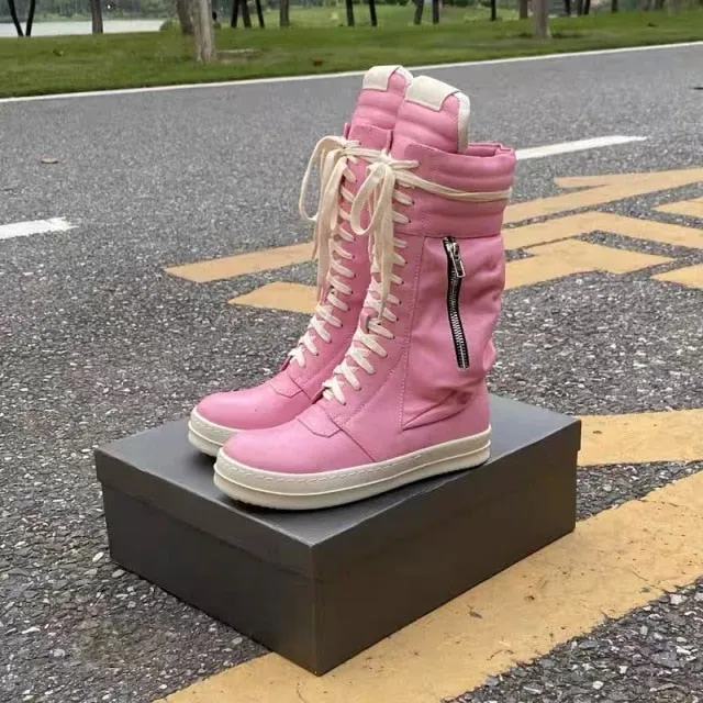 Women Motorcycle Leather Boots