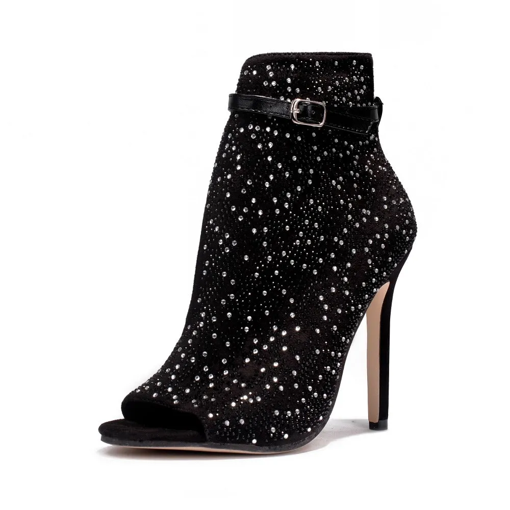 Women's Rhinestone Ankle Boots