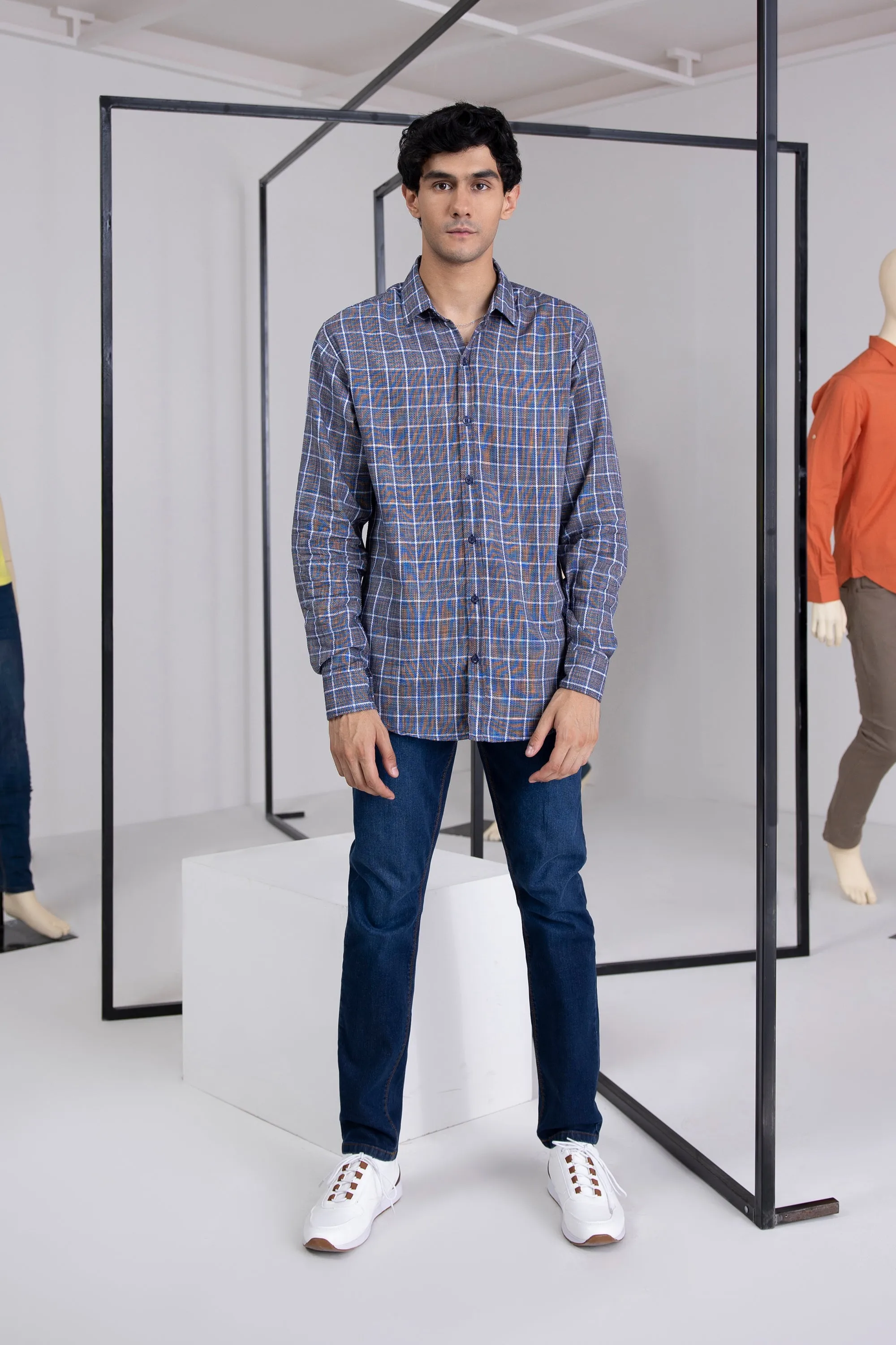 Woven Check Shirt