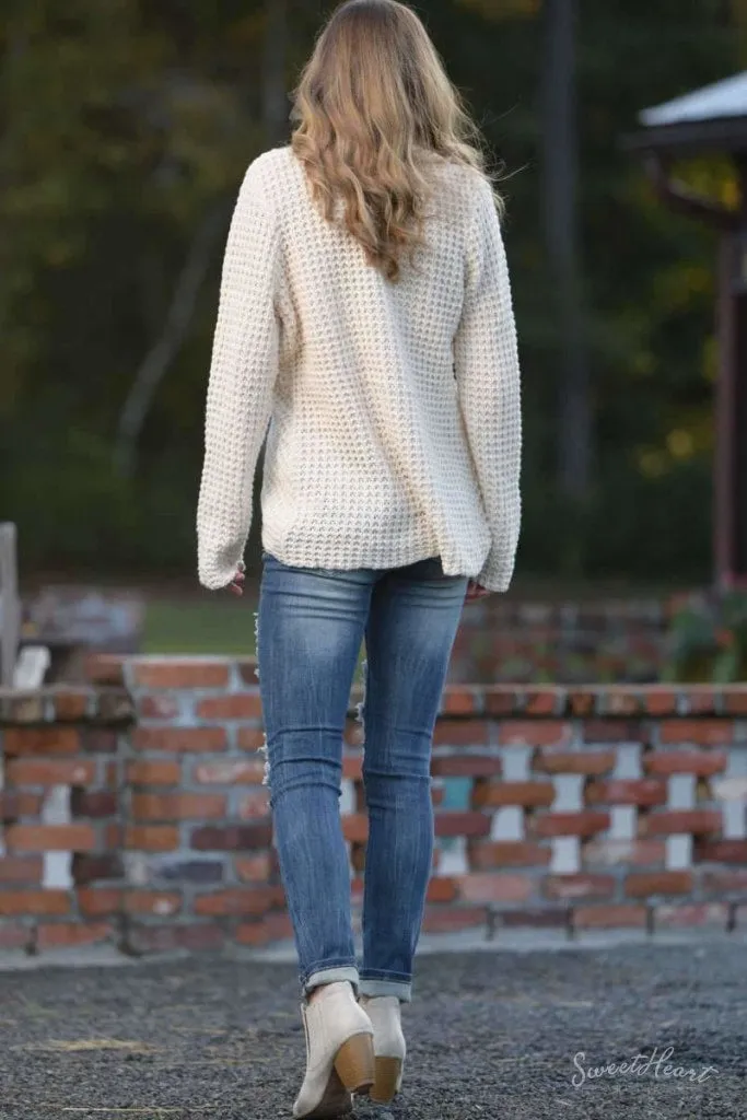 Wrap Me In Love Sweater - Ivory