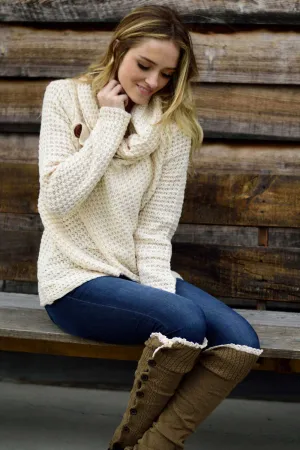 Wrap Me In Love Sweater - Ivory