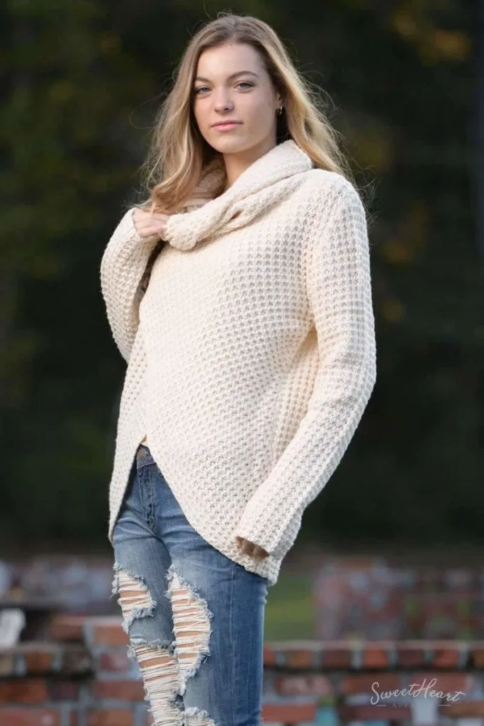Wrap Me In Love Sweater - Ivory